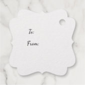 Karierte Rentier Gold Footing Weihnachtsgeschenk T Geschenkanhänger (Rückseite)