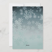 Karierte Rentierschneeflocken Weihnachten Personal (Rückseite)