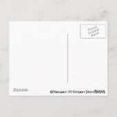 Karierte rote Druckausgabe Postkarte (Rückseite)