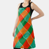 Karierte rote und grüne Tartan-Muster Schürze (InSitu)