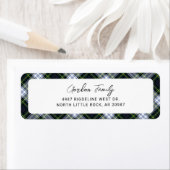 Karierte rustikale Clan Gordon Tartan Rücksendeadr (Insitu)