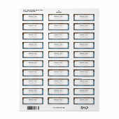 Karierte Rustikale Elegante Tartan Rücksendeadress (Vorne)