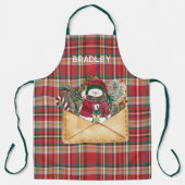 Karierte rustikale Ferien Personalisiert Niedliche Schürze (Vorderseite)