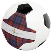 Karierte Rustikale Monogram Script Tartan Fußball (Dreiviertel)
