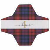 Karierte Rustikale Monogram Script Tartan Fußball (Flach)