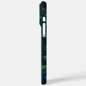 Karierte Rustikale Monogram Script Wreath Tartan Case-Mate iPhone Hülle (Rückseite / Links)