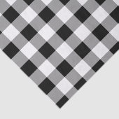 Karierte rustikale Muster in Schwarz-Weiß-Buffalo Seidenpapier (Ausschnitt)