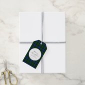 Karierte rustikale Schrift Campbell Military Tarta Geschenkanhänger (Mit Garn)