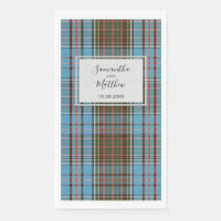 Karierte rustikale Script Wedding Tartan