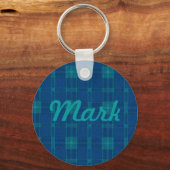 Karierte Schlüsselkette Schlüsselanhänger (Vorderseite)