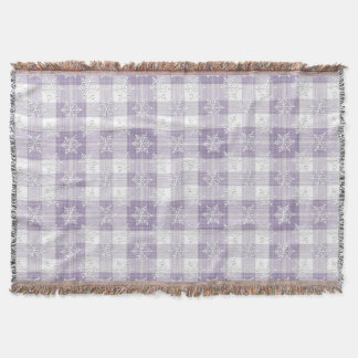 Karierte Schneeflocke Decke