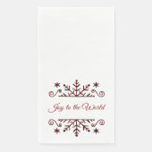Karierte Schneeflocke Serviette (Vorderseite)