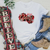 Karierte Schneeflocken Winter T - Shirt