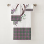 Karierte schottische Muster Badhandtuch Set (Insitu)