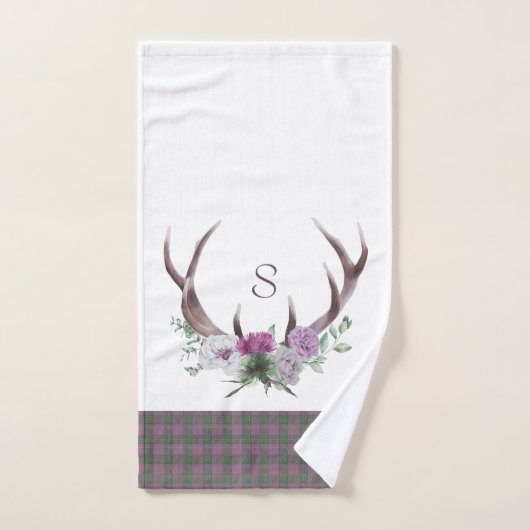 Karierte schottische Muster Badhandtuch Set (Handtuch)