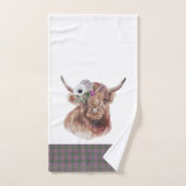 Karierte schottische Muster Badhandtuch Set (Handtuch)