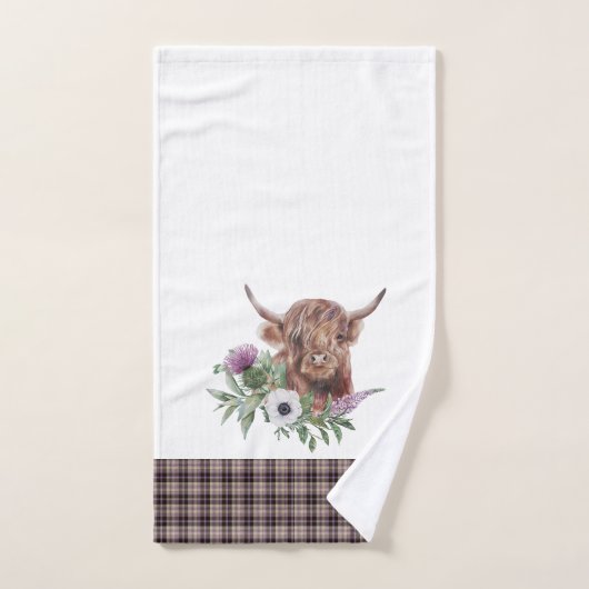 Karierte schottische Muster Badhandtuch Set (Handtuch)