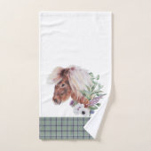 Karierte schottische Muster Badhandtuch Set (Handtuch)