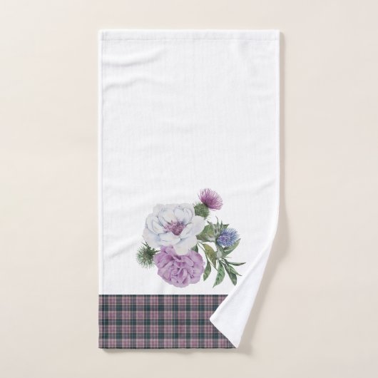 Karierte schottische Muster Badhandtuch Set (Handtuch)