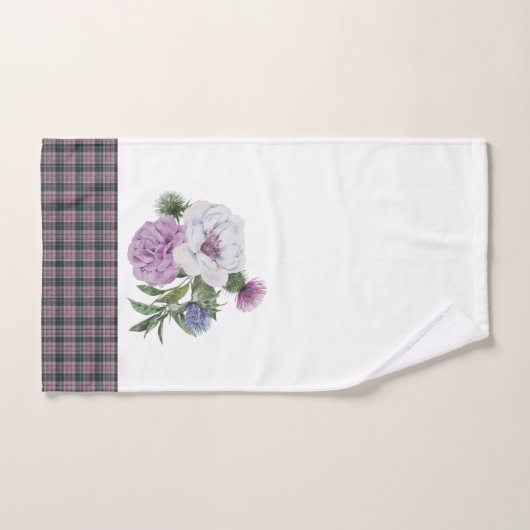 Karierte schottische Muster Badhandtuch Set (Handtuch)