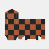 Karierte, schwarz-orange karierte Plätze Buffalo Geschenkschachtel (Ungefaltet)