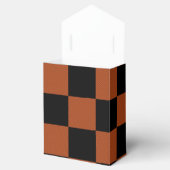 Karierte, schwarz-orange karierte Plätze Buffalo Geschenkschachtel (Geöffnet)