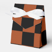 Karierte, schwarz-orange karierte Plätze Buffalo Geschenkschachtel (Vorderseite)