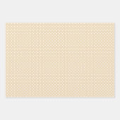 Karierte Schwarz-weiße Taupe Geschenkpapier Set (Vorderseite 2)