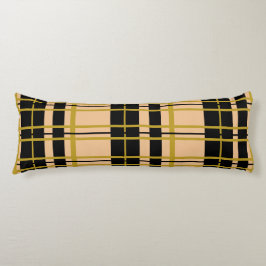 Karierte schwarze Rose gestreift Seitenschläferkissen