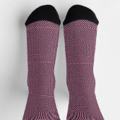 Karierte schwarze und rosa Socken (Oben)