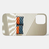 Karierte, schwarzweiße Textilien auf weißem Bett Case-Mate iPhone Hülle (Rückseite (Horizontal))