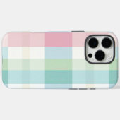 Karierte Serie, rosa grün Kariert Case-Mate iPhone Hülle (Rückseite (Horizontal))