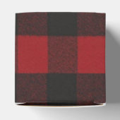 Karierte Ski Lodge Elche Urlaubsparty Geschenkschachtel (Oben)