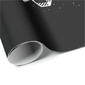 Karierte Snowflakes Geschenkpapier (Rolleneckpunkt)