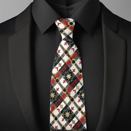 Karierte Sterne und Pfeile Krawatte