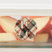 karierte Stickers der 40er Jahre Etiketten (Befestigt)