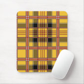 Karierte Stoffe, braun Streifen Textur Mousepad (Mit Mouse)