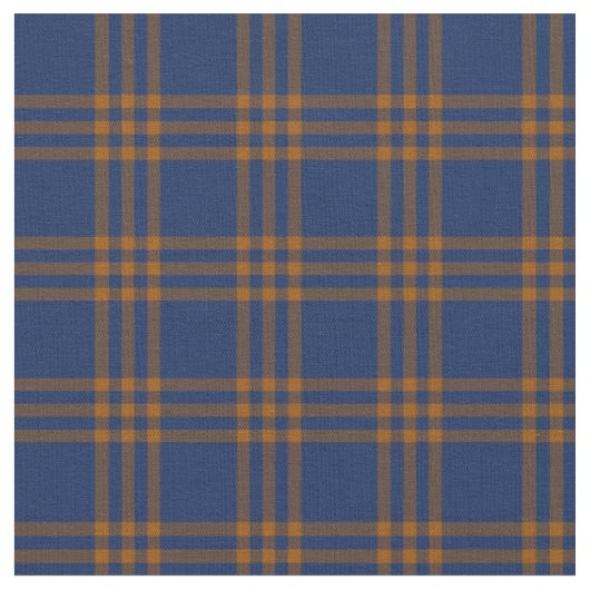 Karierte Stoffe in Blau und Gold (Nahaufnahme)