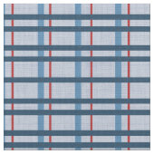 Karierte Stoffe in Blau und Rot (Nahaufnahme)