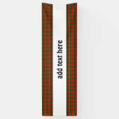 Karierte Stoffe in Rot und Grün Banner (Vertikal)