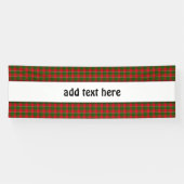 Karierte Stoffe in Rot und Grün Banner (Horizontal)
