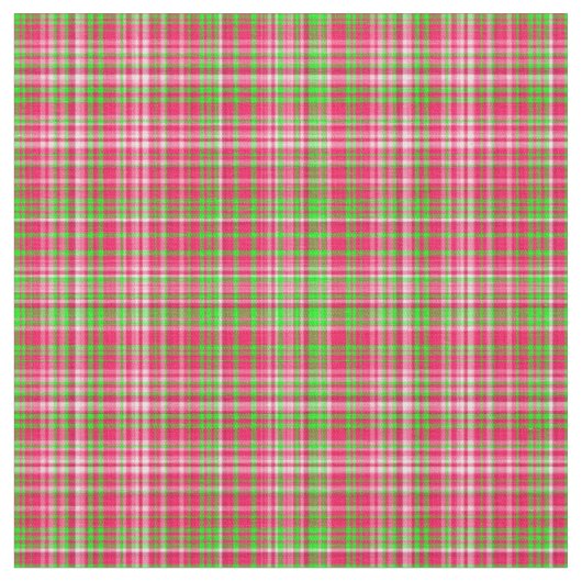 Karierte Stoffe-Neon Grün und Rosa 27 Stoff (Nahaufnahme)