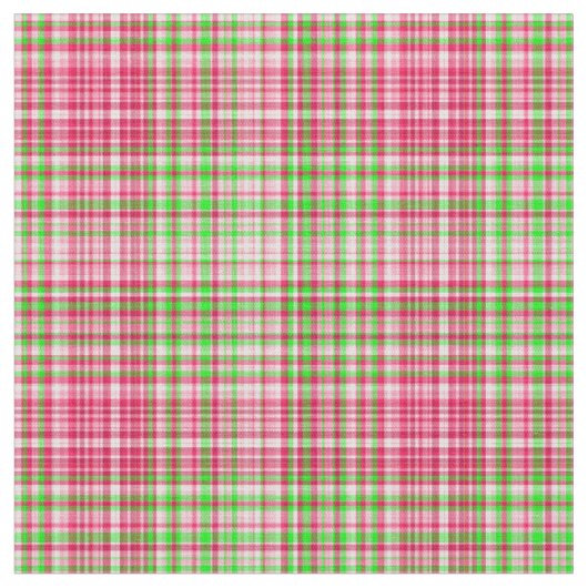 Karierte Stoffe-Neon Grün und Rosa 41 Stoff (Nahaufnahme)