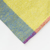 Karierte Stoffe, Stoffstruktur. Fleecedecke (Ecke)