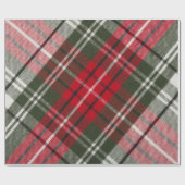 Karierte Stoffe wie Red Green Steward Geschenkpapier (Flach)