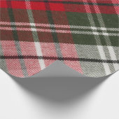 Karierte Stoffe wie Red Green Steward Geschenkpapier (Ecke)
