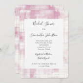 Karierte Streifen Brautparty Einladung (Vorne/Hinten)