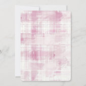 Karierte Streifen Brautparty Einladung (Rückseite)