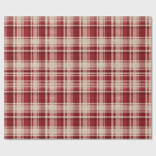 Karierte Streifen Geschenkpapier (Flach)