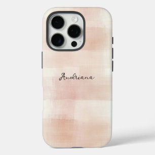Karierte Streifen in Rosa iPhone 16 Pro Hülle